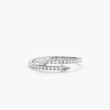 white gold diamond band