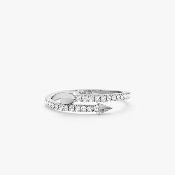 white gold diamond band