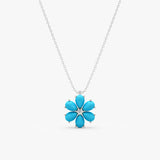 Turquoise Flower Necklace, Junelle