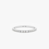 white gold clear diamond ring