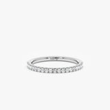 handcrafted in 18k white gold natural diamond ring