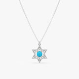 Turquoise Star of David Necklace, Ysolina