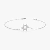 white gold diamond april birthstone bracelet