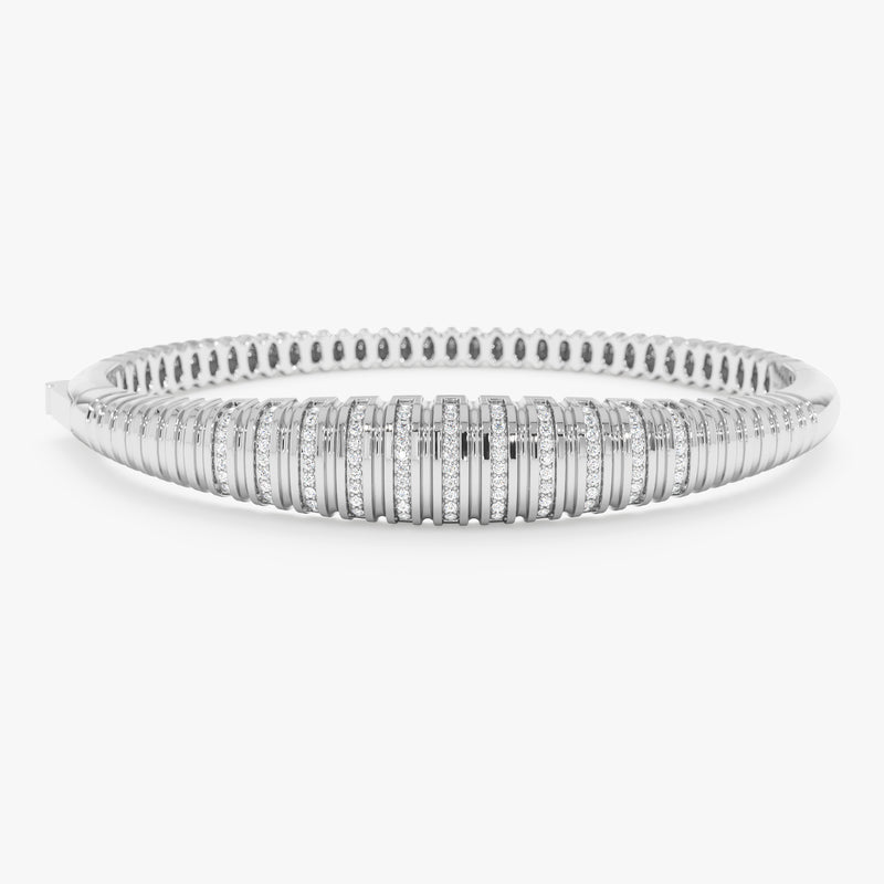 Diamond Croissant Bangle, Morwenna