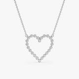 Bezel Diamond Heart Necklace, Ildi