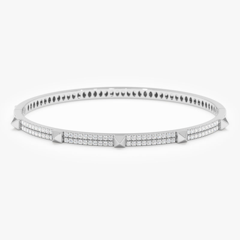 Lab Grown Diamond Spike Bangle, Akari