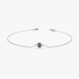 white gold handmade bracelet