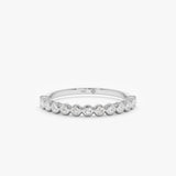 white gold white diamond band