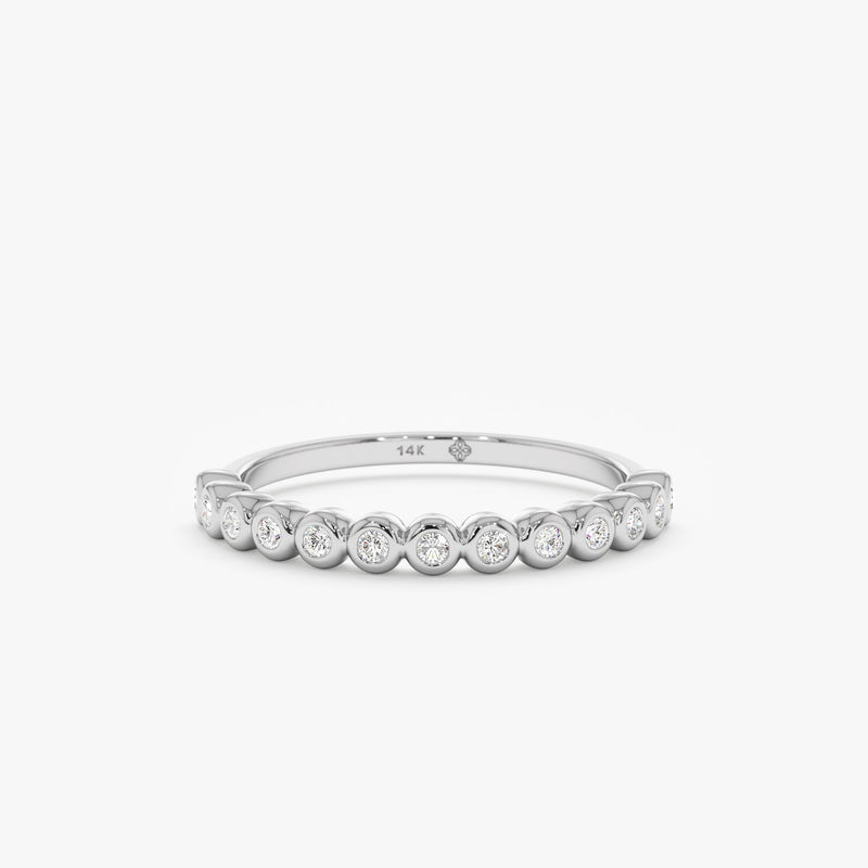 white gold white diamond band