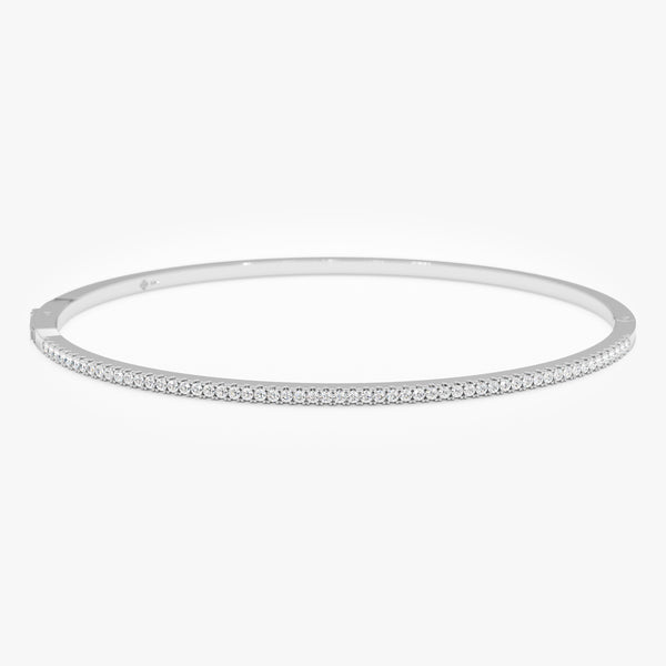 white gold half eternity natural diamond bracelet