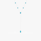 Turquoise Lariat Necklace, Aralyn