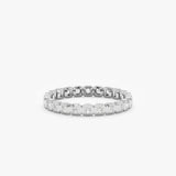 white gold octagon eternity