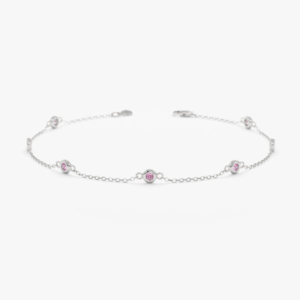 14k or 18k white gold september birthday gift for her