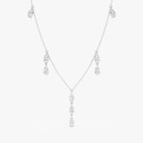 Diamond Droplets Station Necklace, Luella
