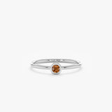 white gold november birthstone ring