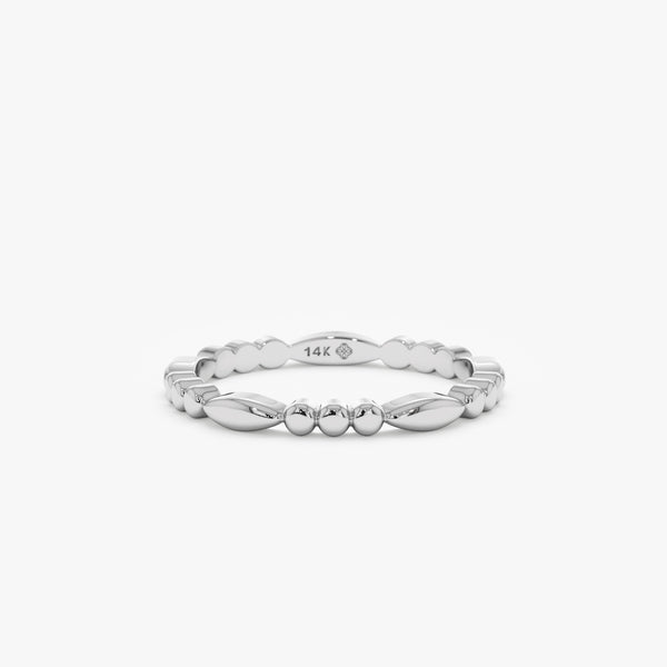 solid white gold ring