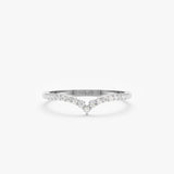 white gold white diamond stacking ring