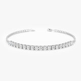 Lab Grown Diamond Cuban Chain Bracelet, Kaelis
