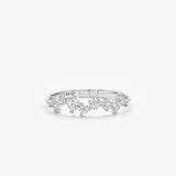 white gold diamond stacking ring