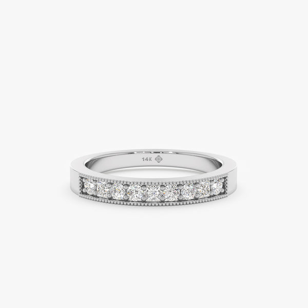 white gold thick ring