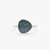 White Gold Pave Dome Ring