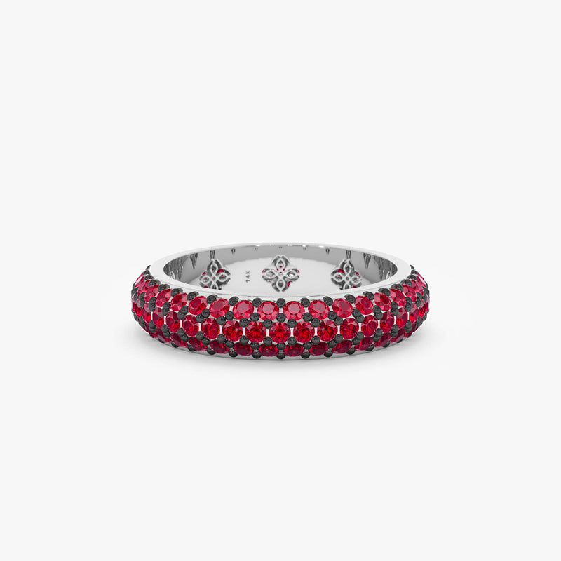 Ruby Pave Dome Ring, Gem