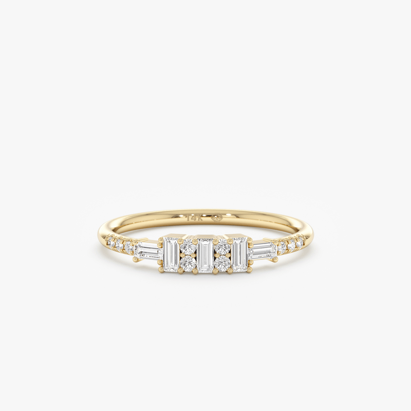 Natural Diamond Cluster Ring, Aella