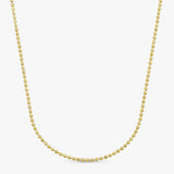 14k Solid Gold Ball Chain necklace 