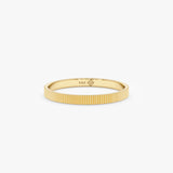 2 mm Textured Bold Wedding Band, Bonnie