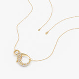 Diamond Lobster Clasp Enhancer Necklace, Eila
