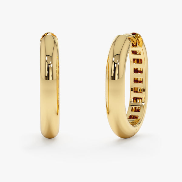 Gold Oval Huggies, Julissa