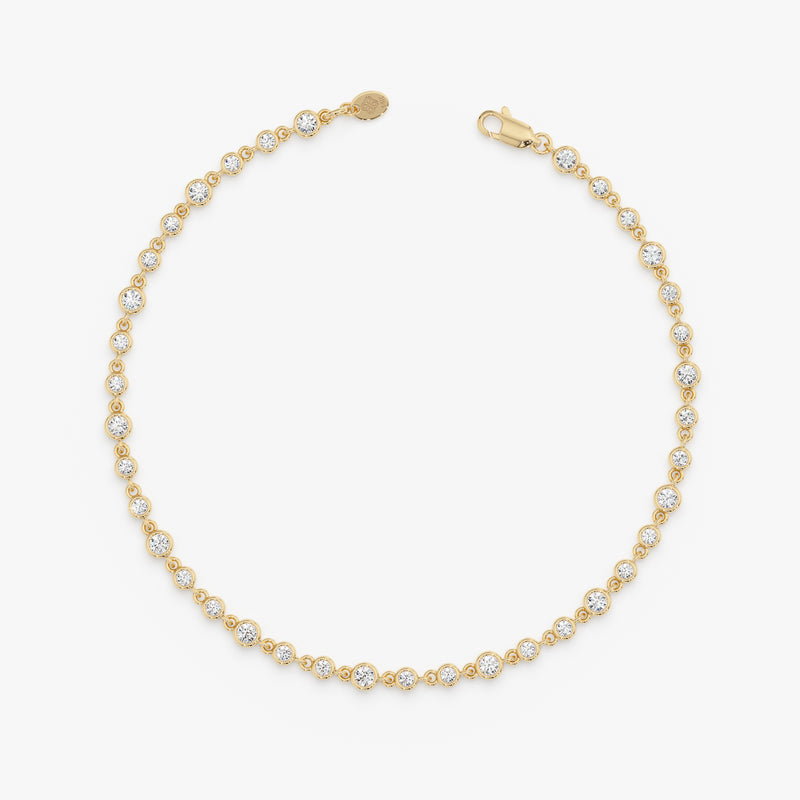 Graduated Lab Grown Diamond Tennis Bracelet, Vaelin