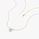 Natural Aquamarine Necklace, Eyla