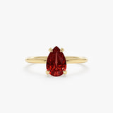 Natural Garnet Engagement Ring, Orelina