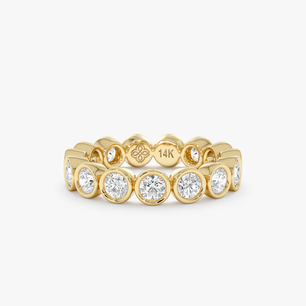 Lab Grown Diamond Bezel Eternity Ring - 4 mm, Neoma