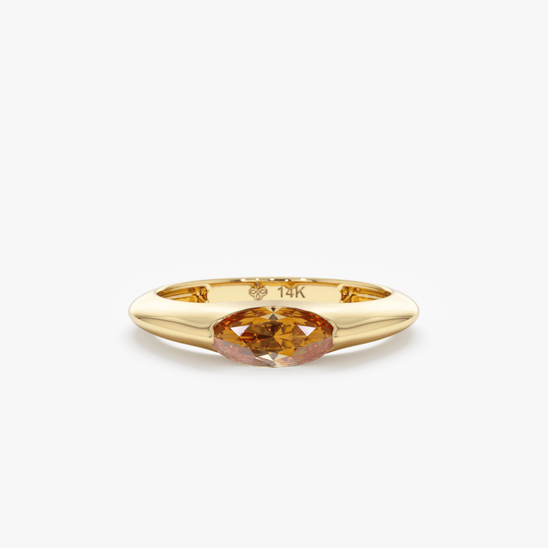 Oval Citrine Signet Ring, Nooriel