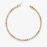 Rainbow Sapphire Tennis Bracelet, Evanthea