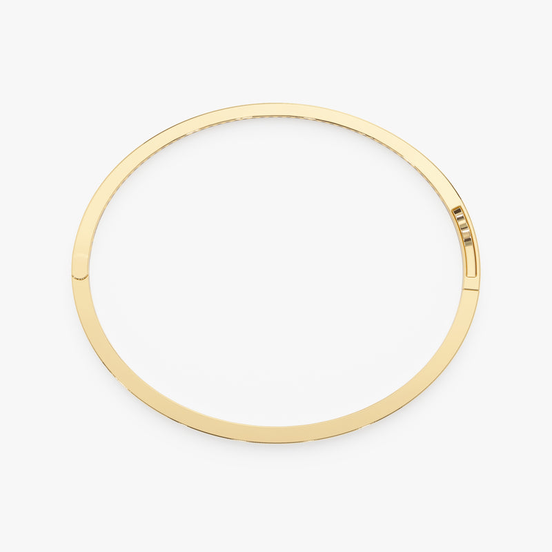 Lab Grown Baguette and Round Diamond Bangle, Vaila