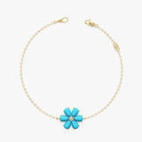Turquoise Flower Bracelet, Junelle