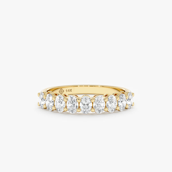 Lab Grown Oval Diamond Wedding Ring, Vesper