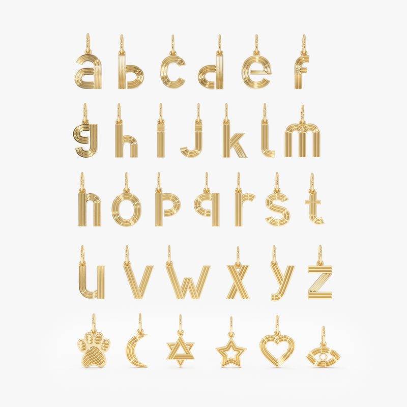 Solid Gold Personalized Charms, Faelirae
