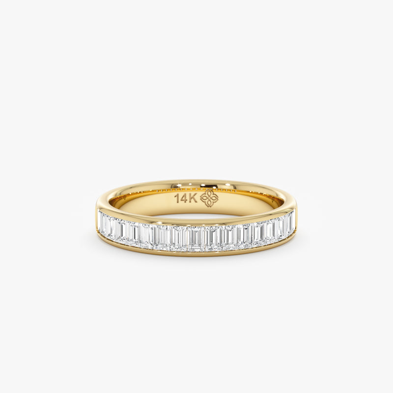 Channel Set Baguette Lab Grown Diamond Ring, Zena