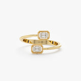 Diamond Baguette Wrap-Around Ring, Unique