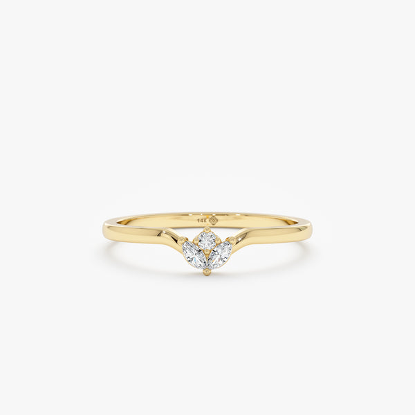 Diamond Cluster Nesting Ring, Azulik