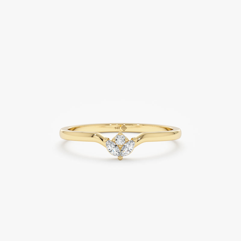 Diamond Cluster Nesting Ring, Azulik