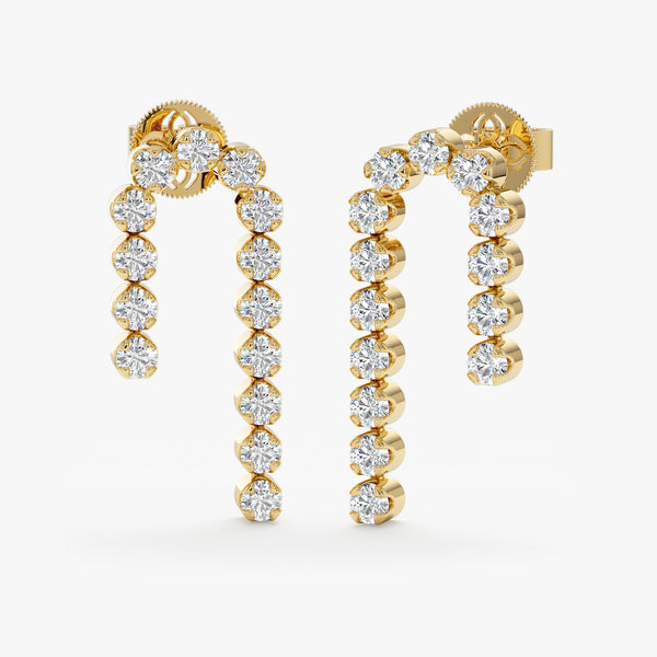 Lab Grown Diamond Drop Earrings, Zemirae