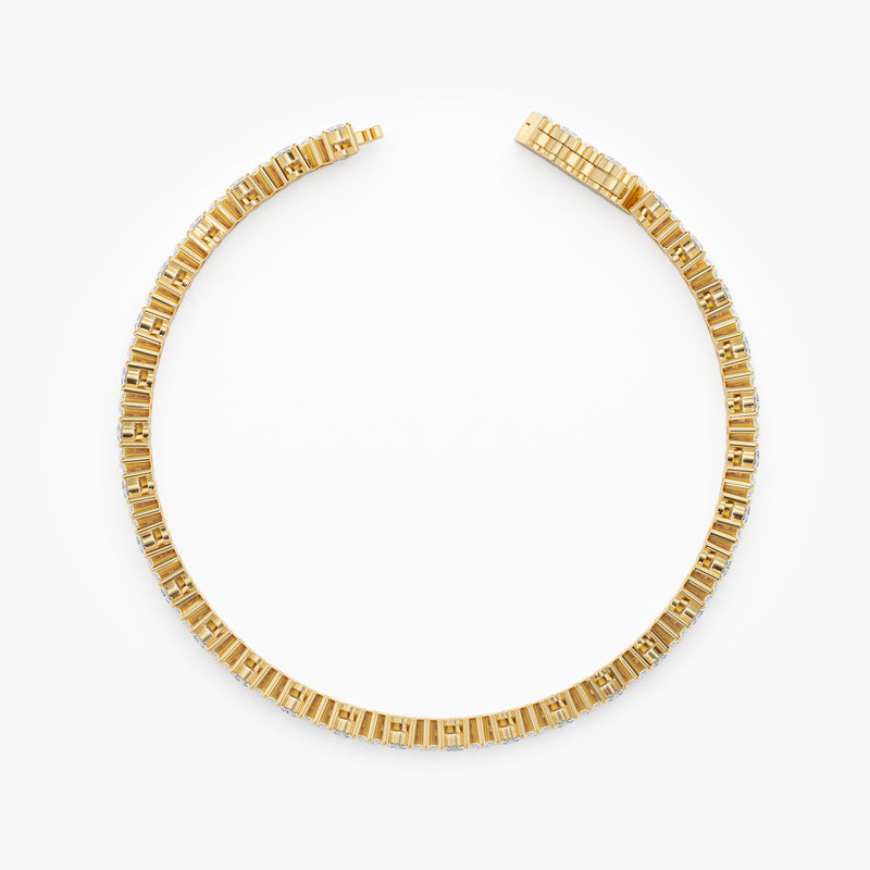 Up-Down Pear Shape Tennis Bracelet, Desdemona