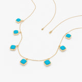 Turquoise Station Necklace, Evolet