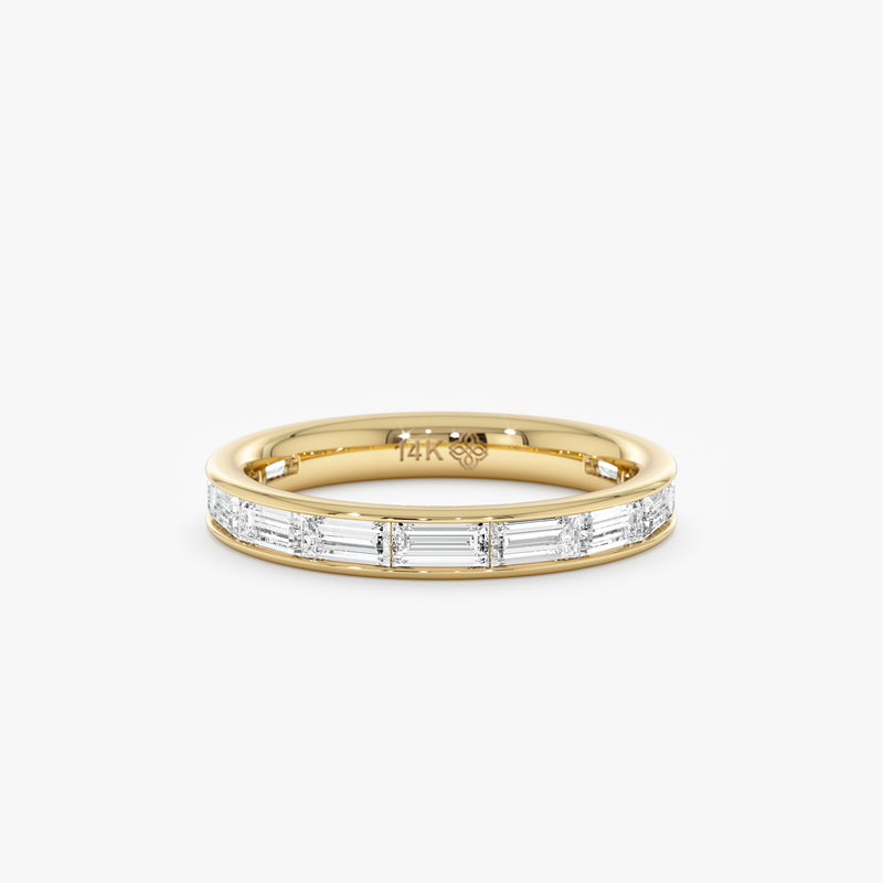 Channel Set Baguette Lab Grown Diamond Ring, Vionnet