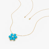 Turquoise Flower Necklace, Junelle